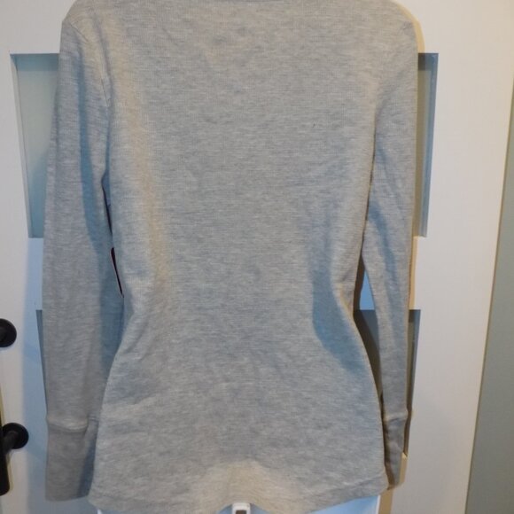 Disney Tinkerbell "TINK" Gray LS Thermal Shirt Size L Women's NEW - Picture 3 of 3